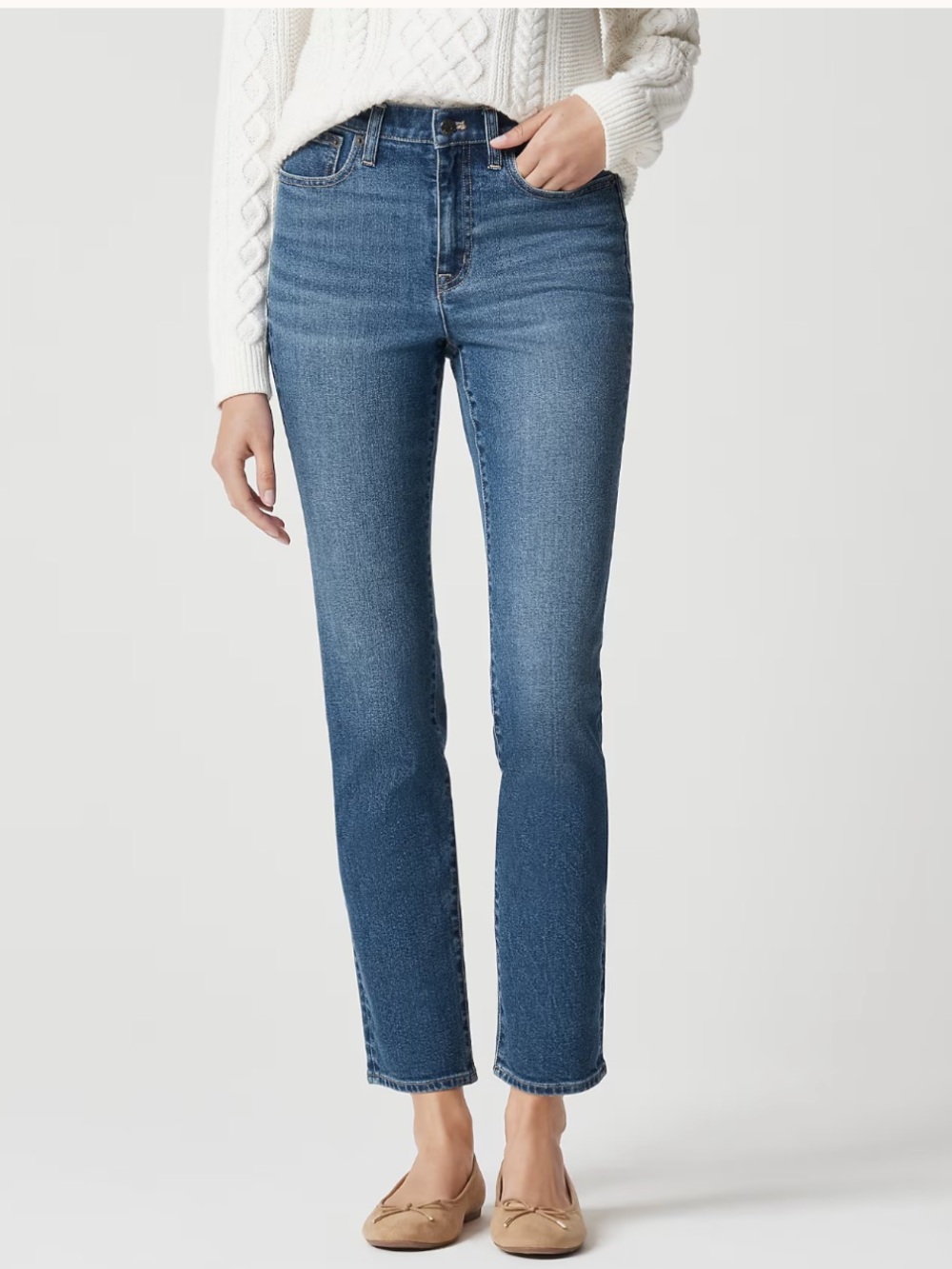 NWT J. Crew Essential Straight Jean in All-Day Stretch
